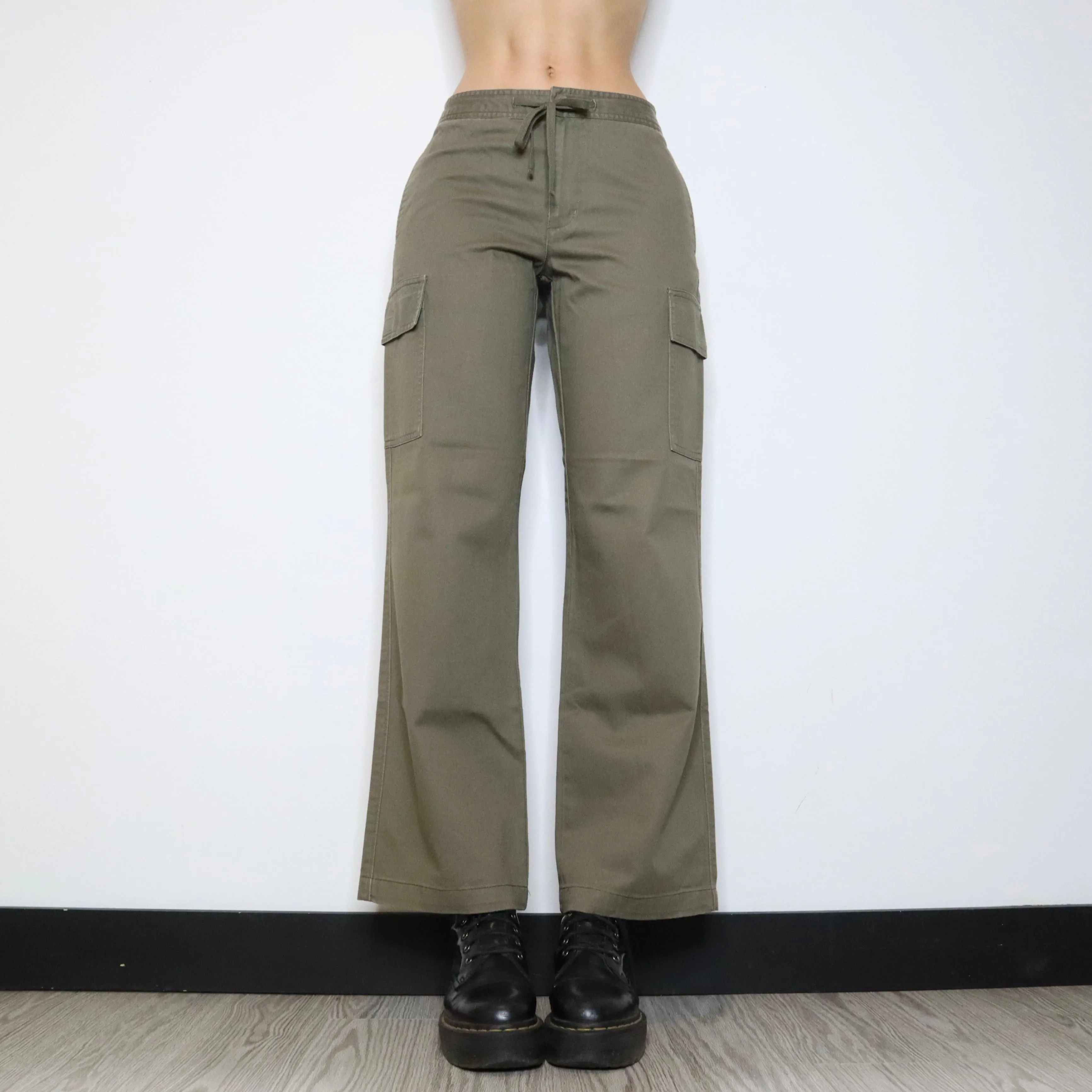 90s Khaki Cargo Pants (S)