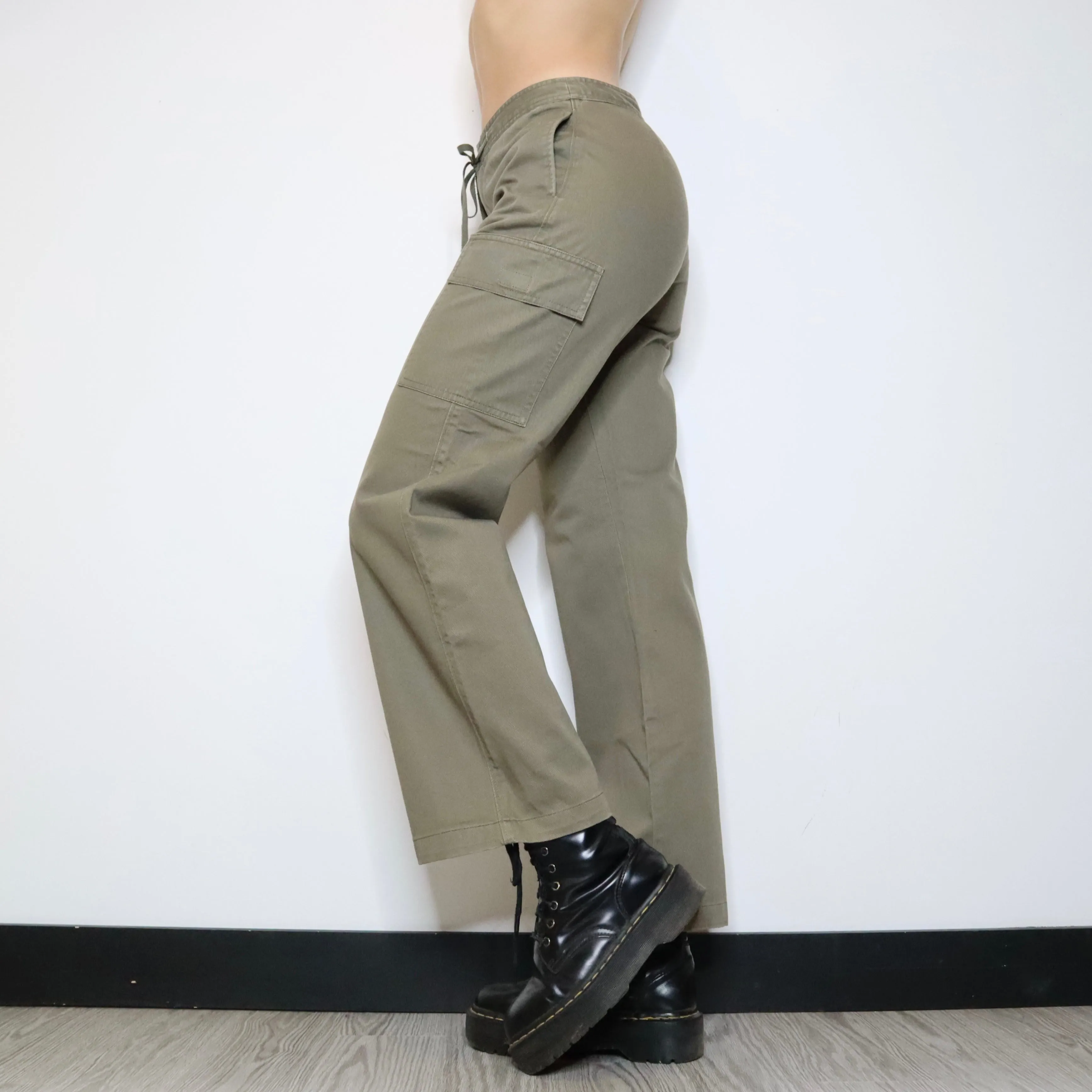 90s Khaki Cargo Pants (S)