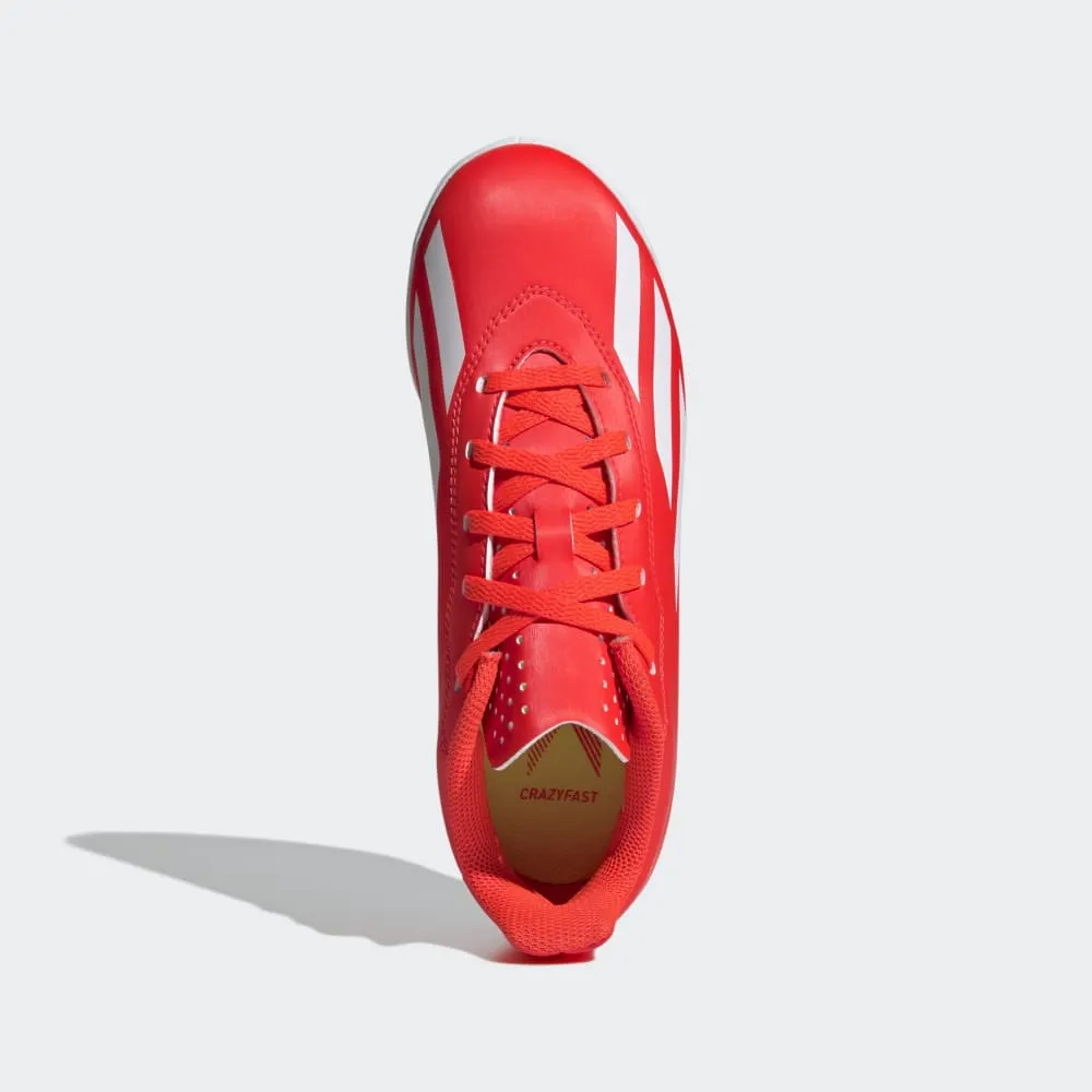 Adidas Kids X Crazyfast Club Indoor Boot - SolRed/White