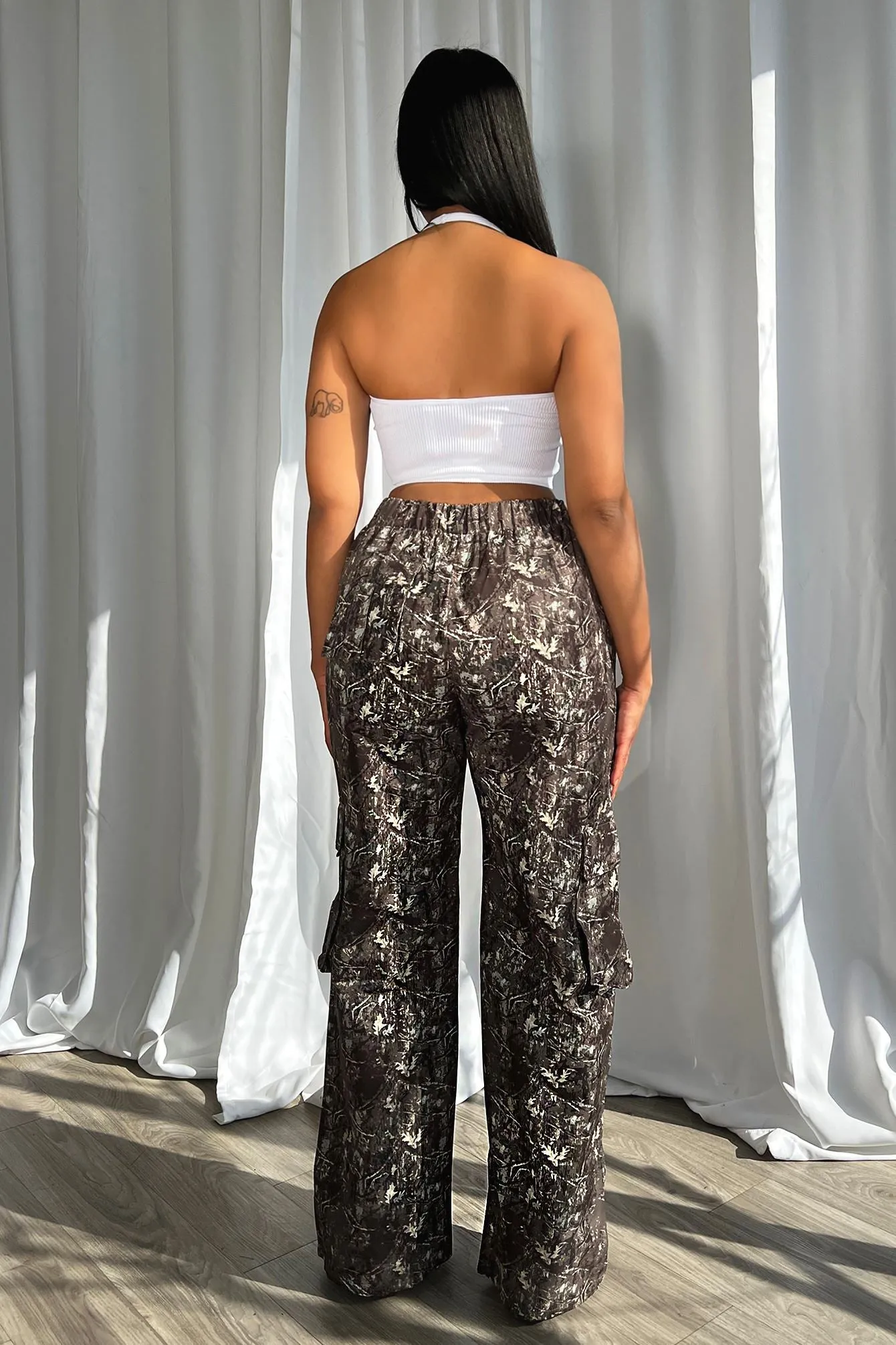 Austin Nylon Camo Baggy Pants