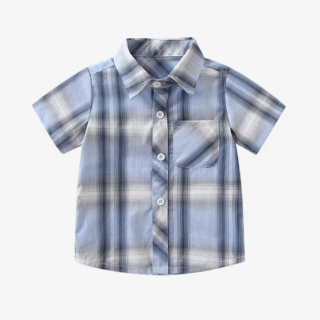 Baby Kid Boys Checked Shirts