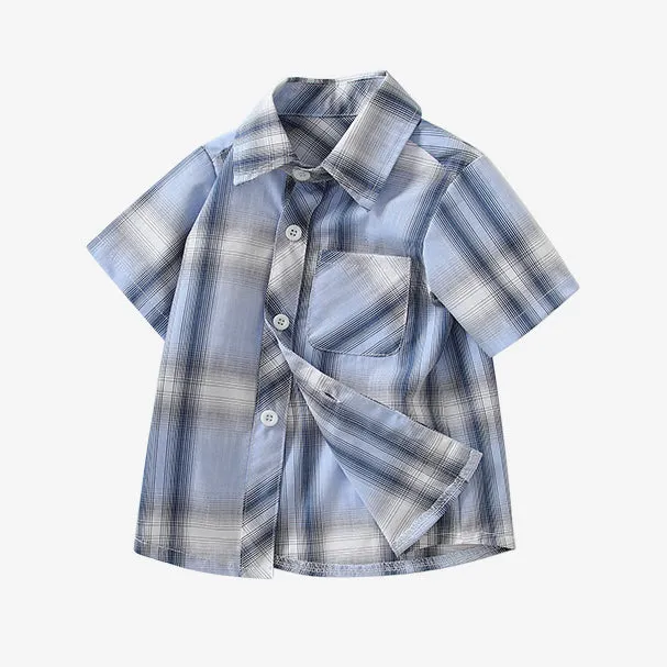Baby Kid Boys Checked Shirts