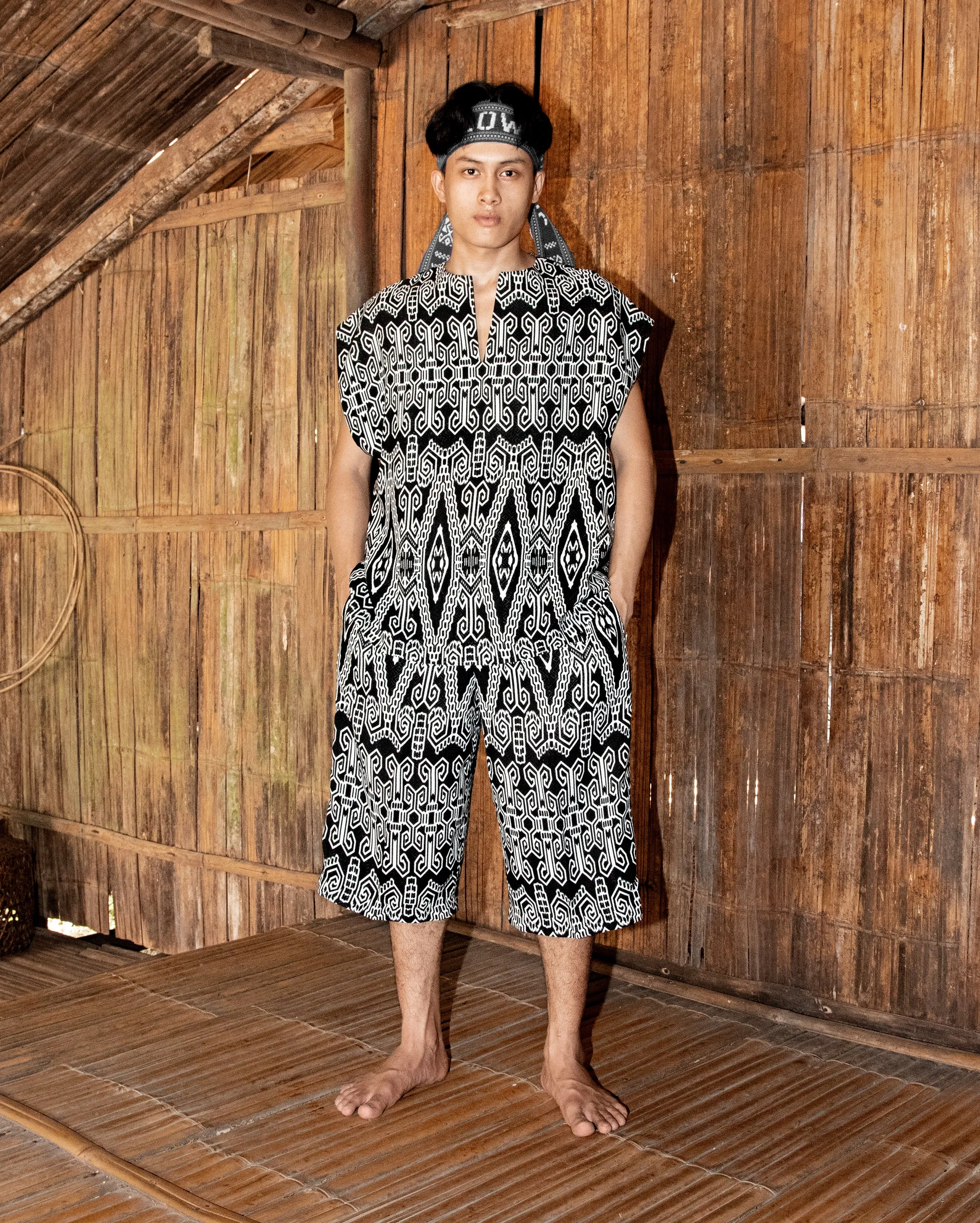 Baju Bujang Pua Kumbu (Black)