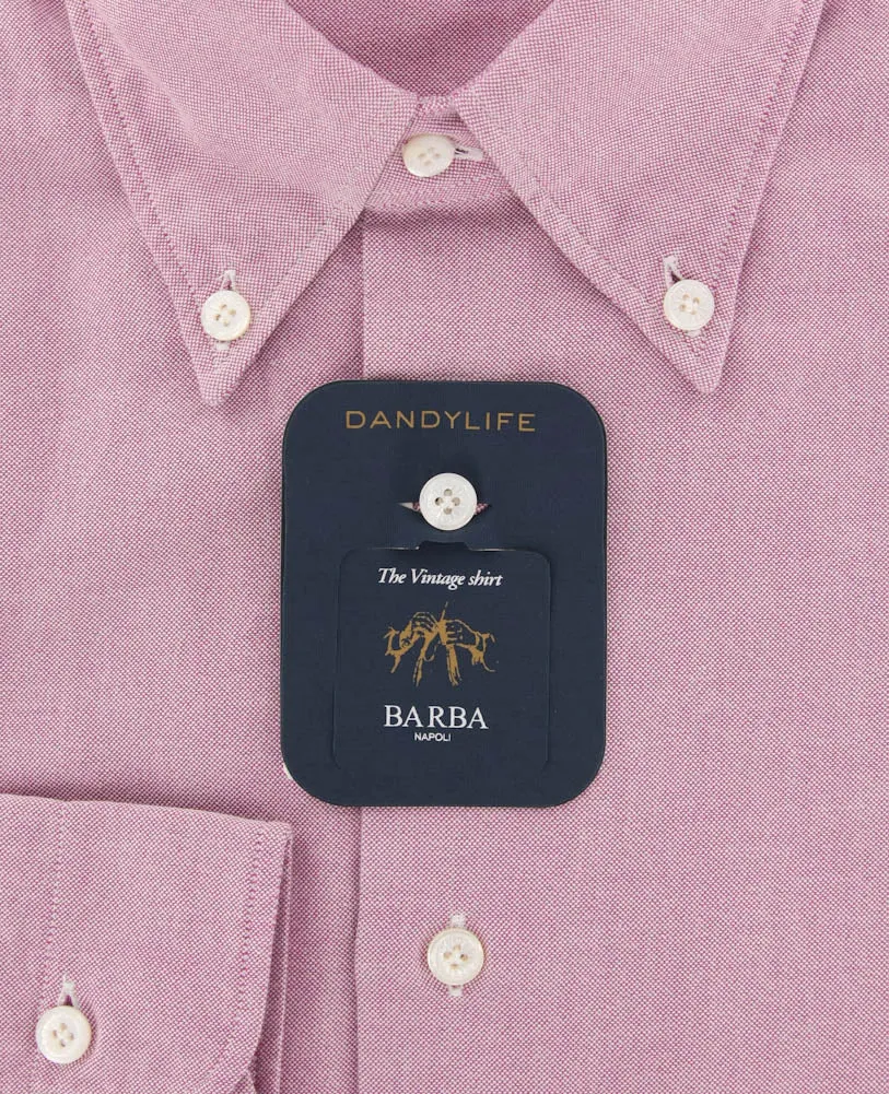 Barba Napoli Pink Shirt - Extra Slim - 17 US / 43 EU