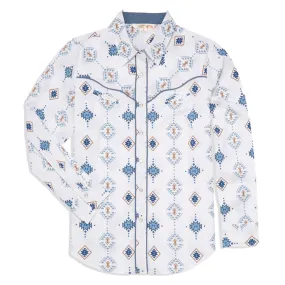 Cumberland Outfitters Women's Aztec Print Western Snap Shirt