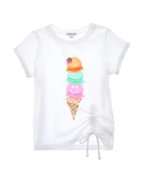 Flapdoodles Side Gather S/S Top