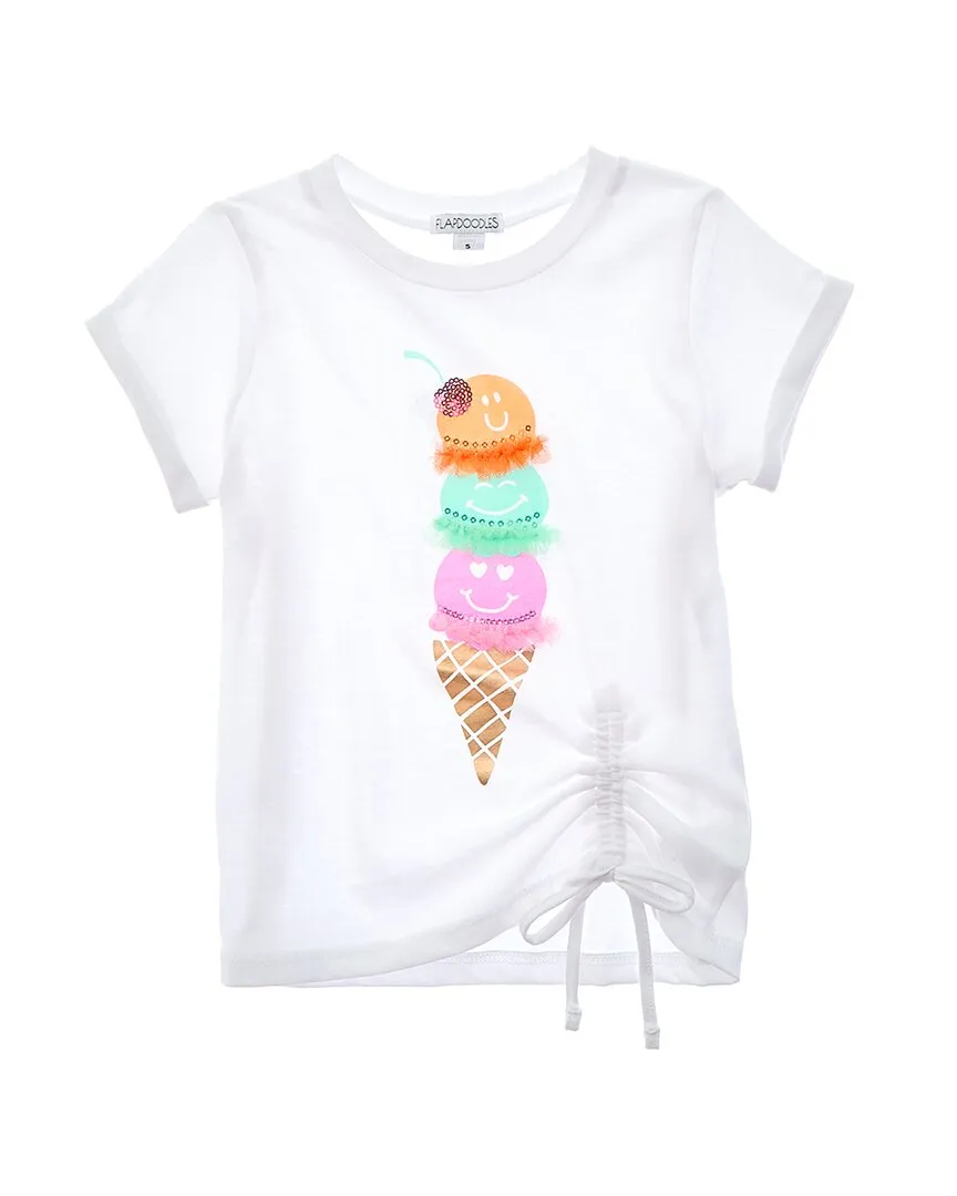 Flapdoodles Side Gather S/S Top