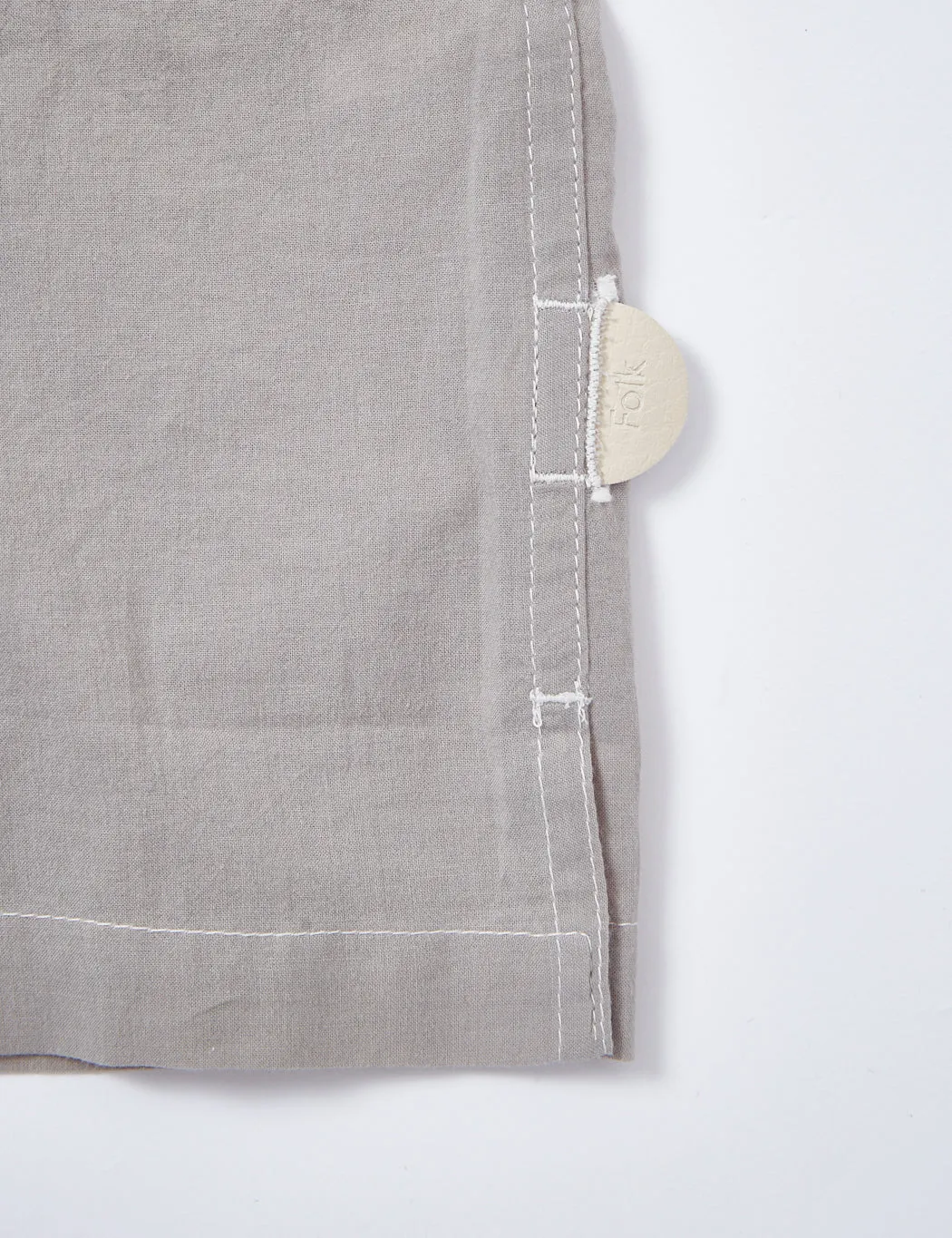 Folk Patchwork Seoul Shirt - Pale Olive Mix