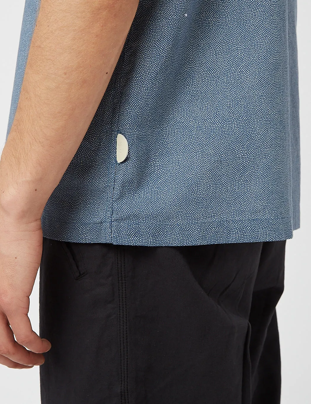 Folk Raft Shirt - Woad Micro Dot