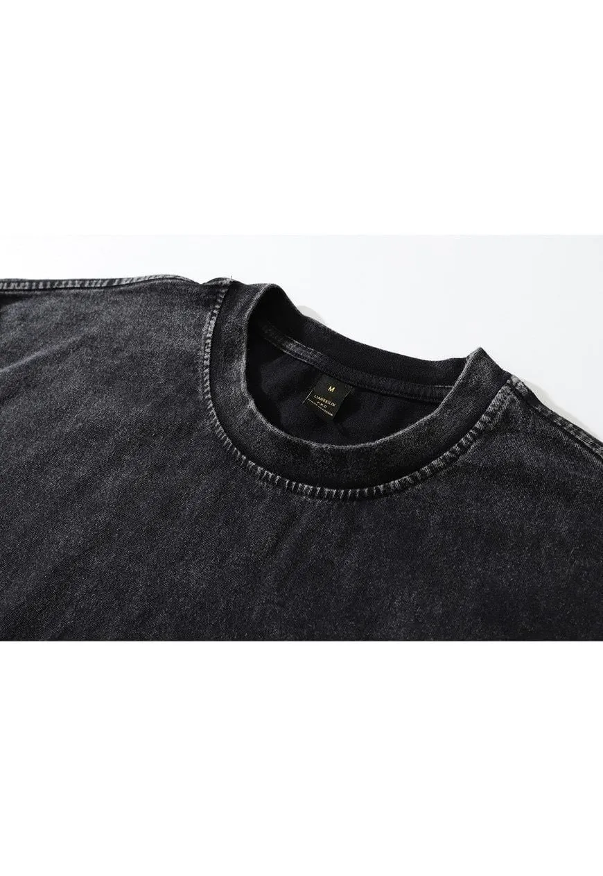 Grunge t-shirt punk long tee retro ipod top in acid black