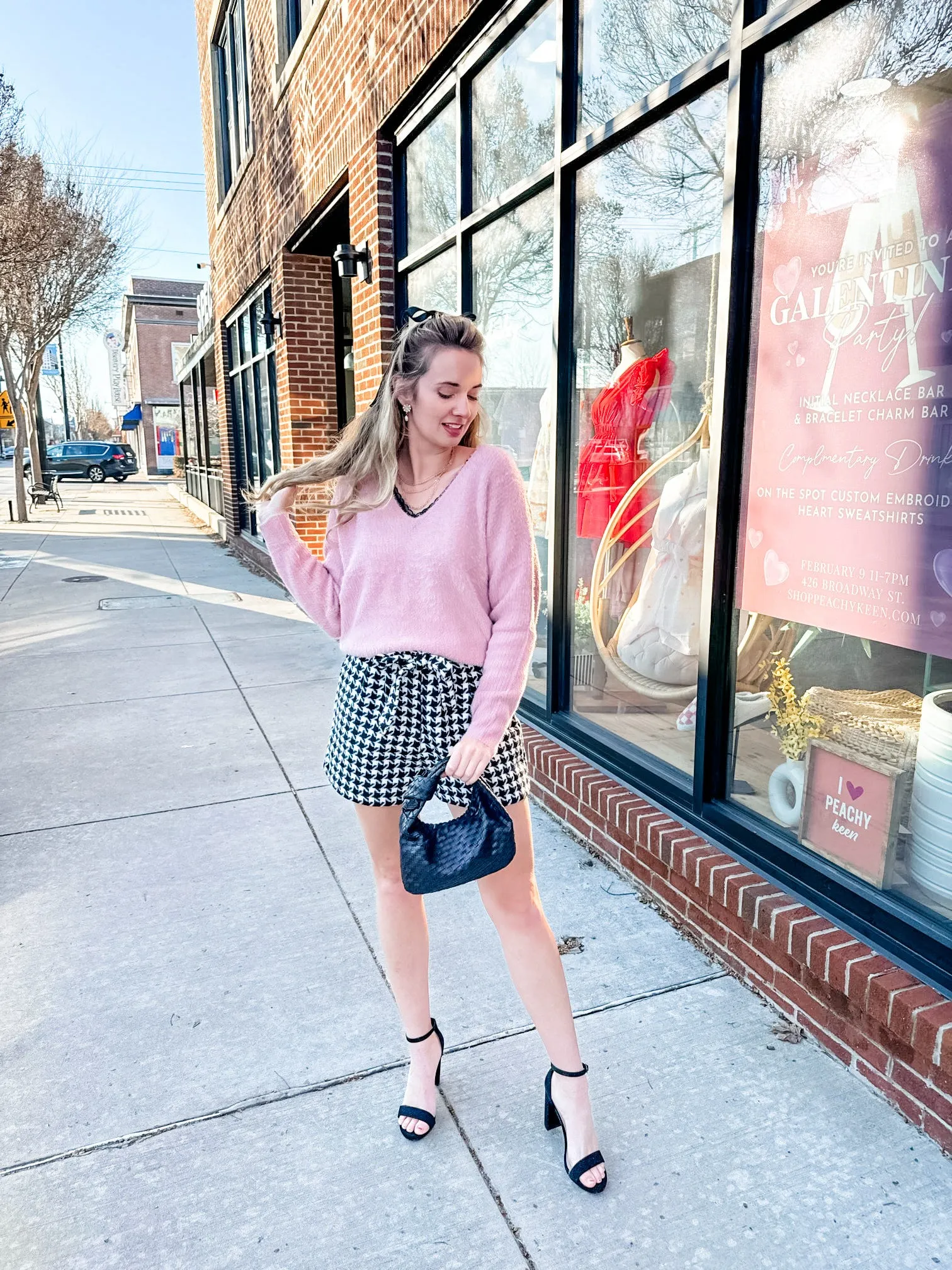 Houndstooth Wooven Shorts