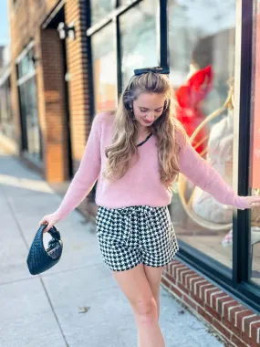 Houndstooth Wooven Shorts