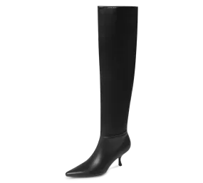 Kitten Heel Knee High Boots