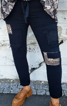 Leona Slim Pant Black