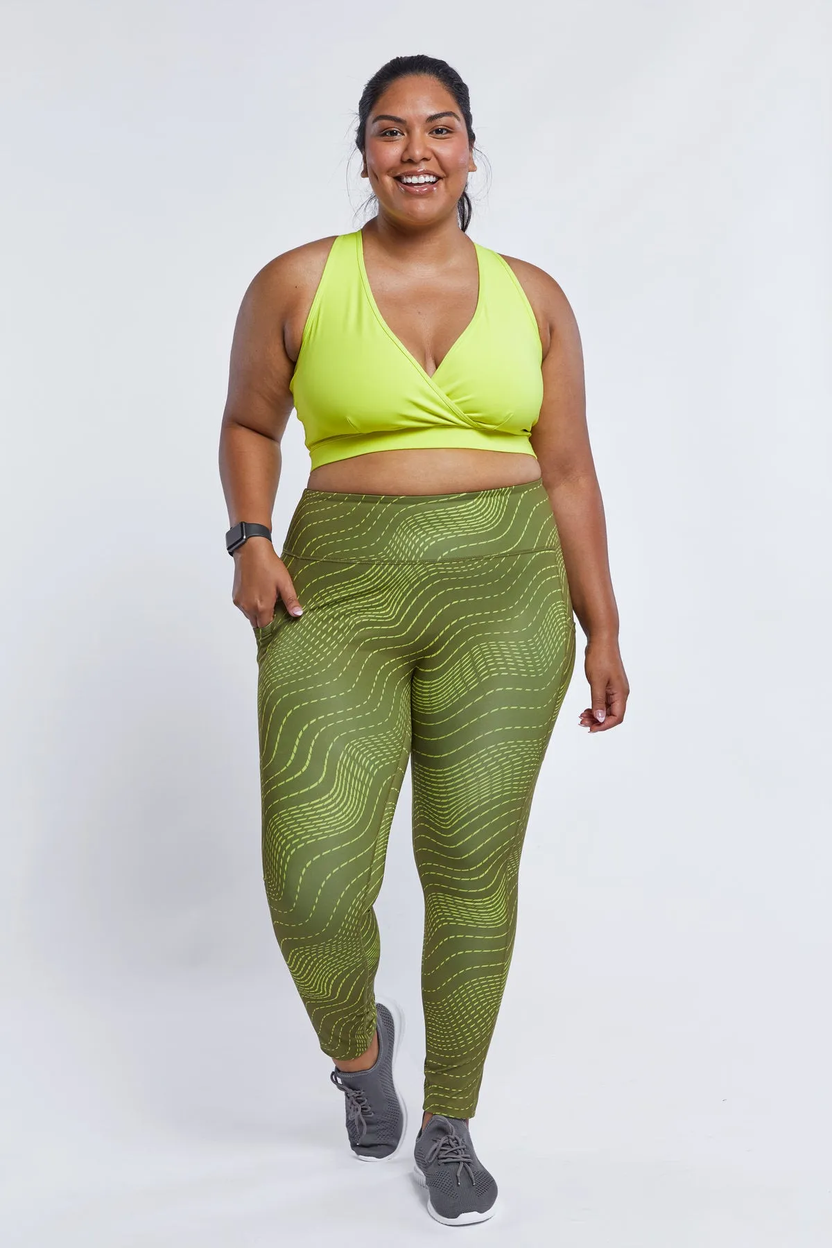 Peak Low Impact Bra LC - Limelight