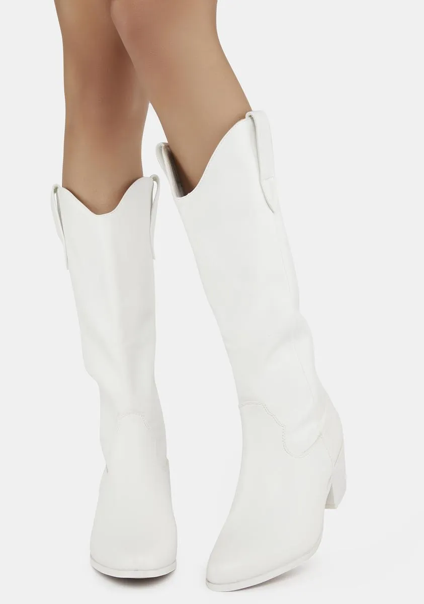 Pearl Romance Rodeo Cowboy Boots
