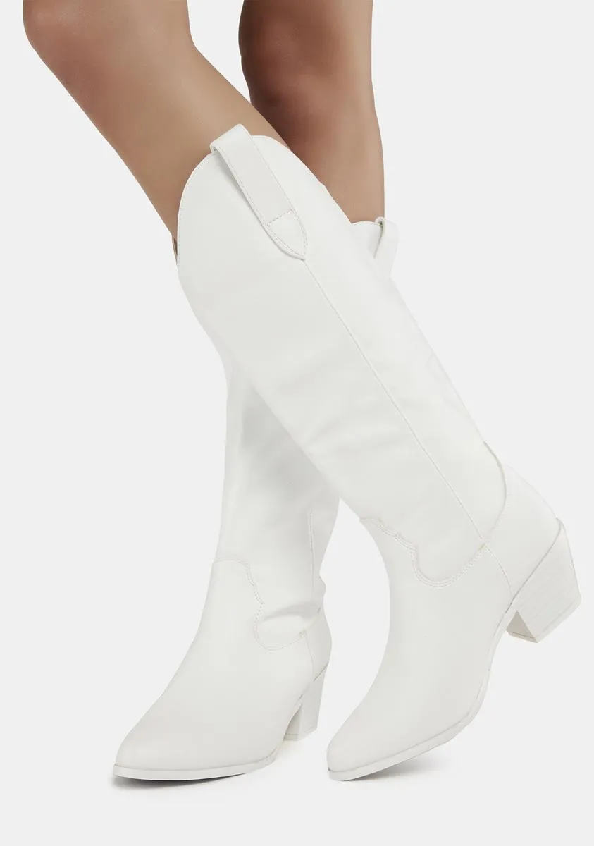 Pearl Romance Rodeo Cowboy Boots