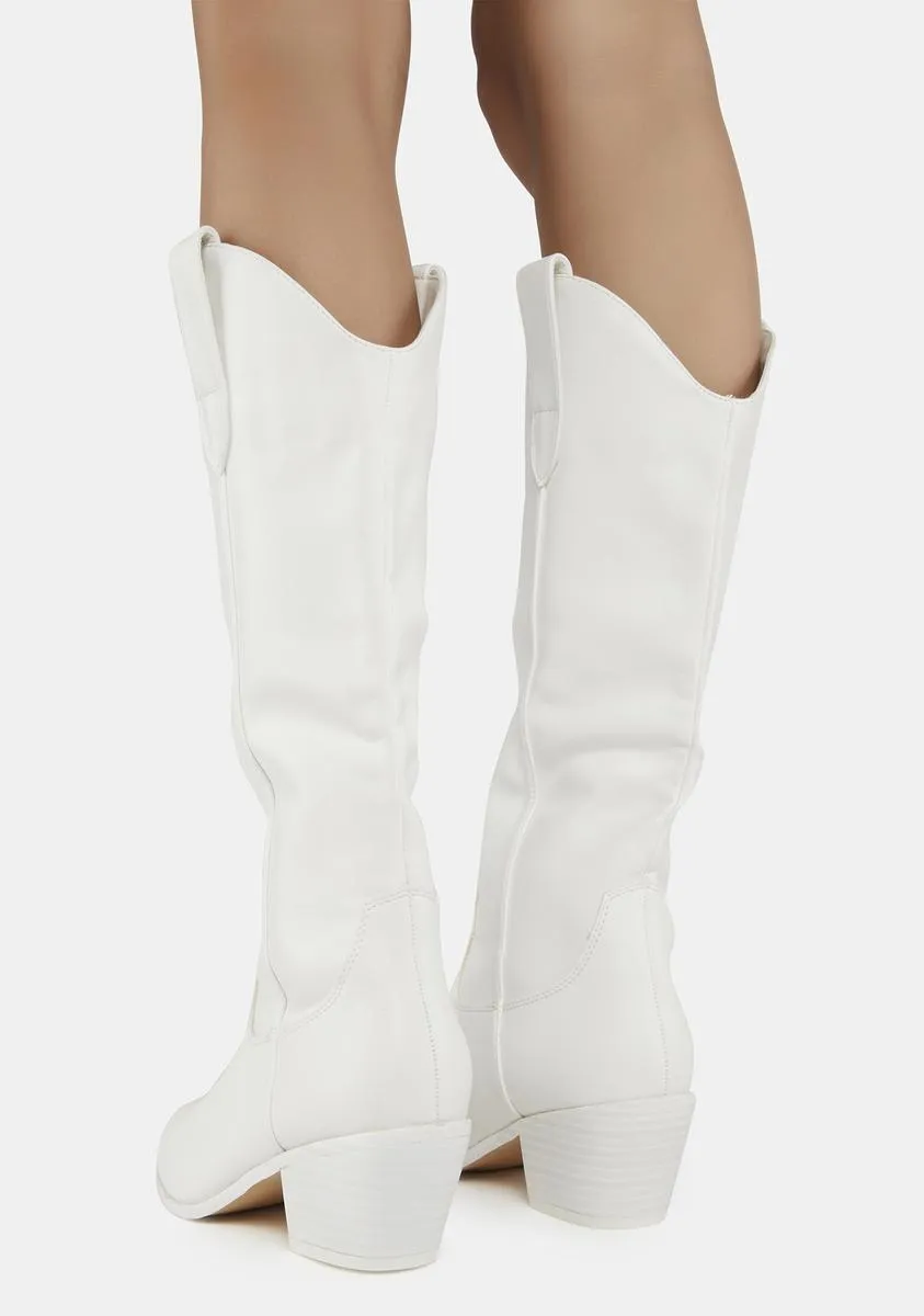 Pearl Romance Rodeo Cowboy Boots