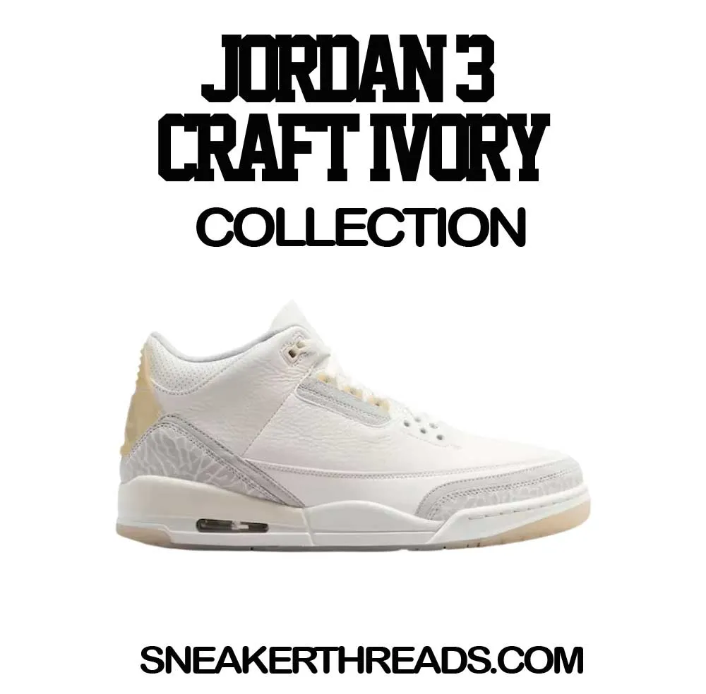 Retro 3 Craft Ivory Raging Face Shirt