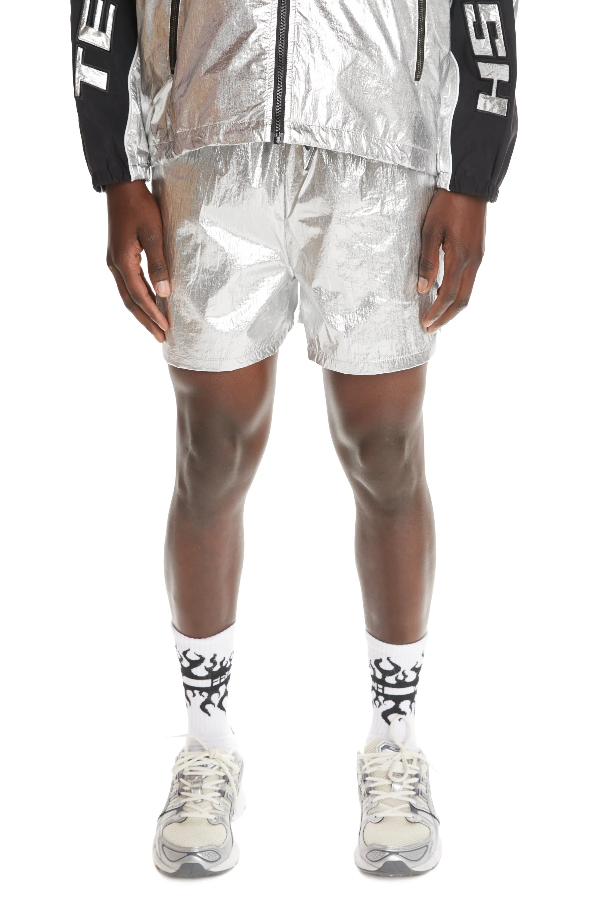 Silver Panel Shorts