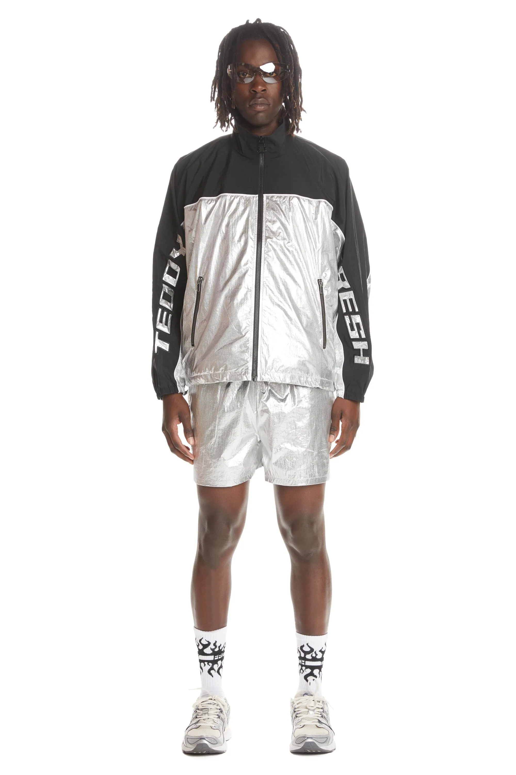 Silver Panel Shorts