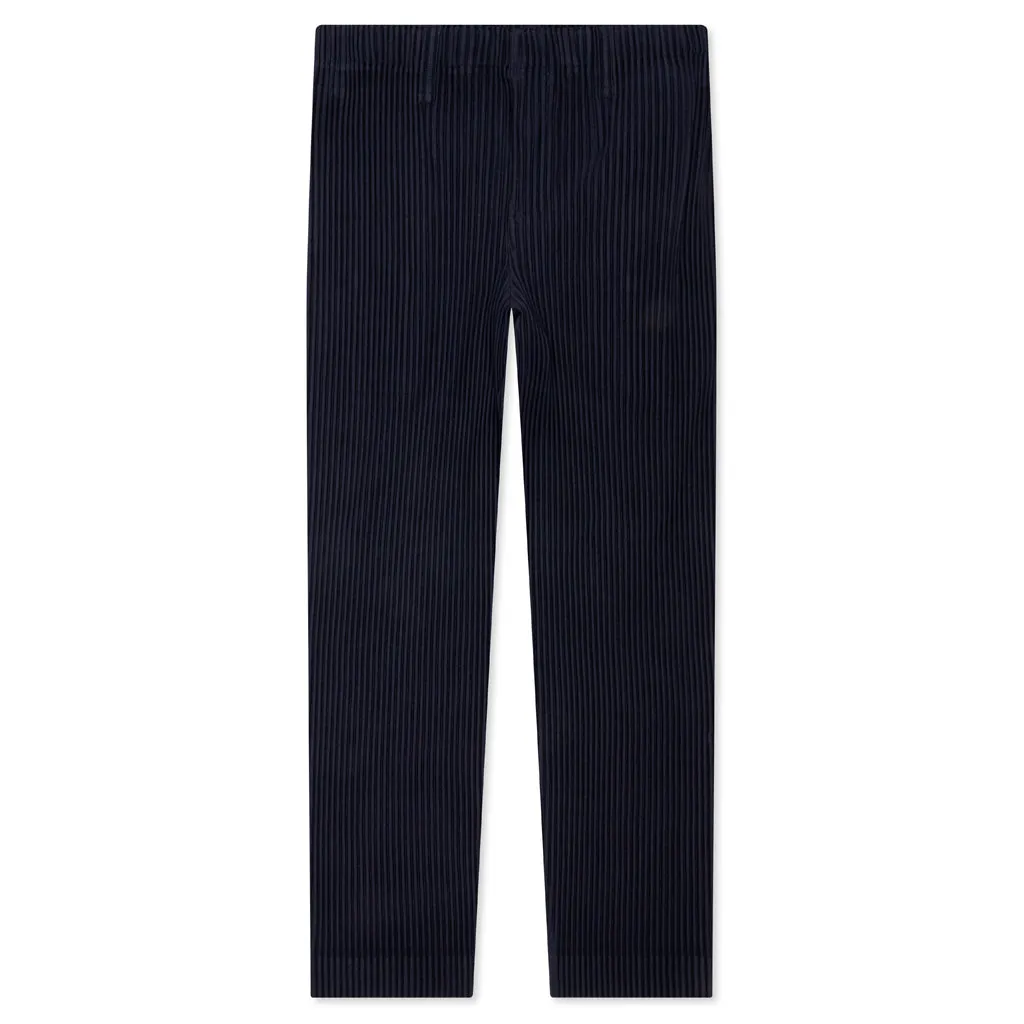 Tailored Pleats Pants - Blue