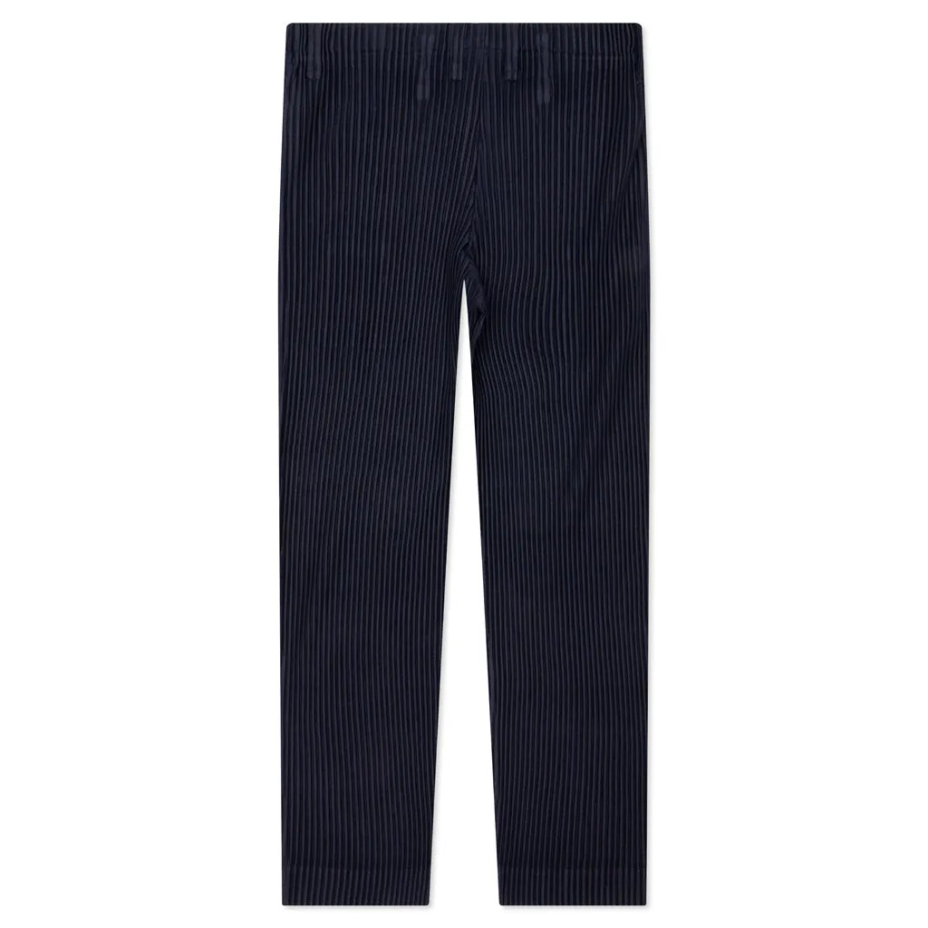 Tailored Pleats Pants - Blue