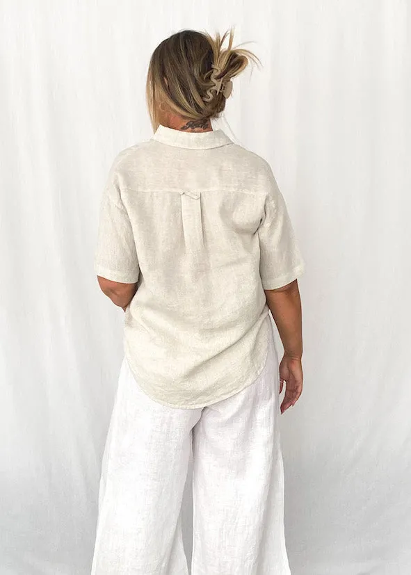 Tillie Button Up Shirt - Natural