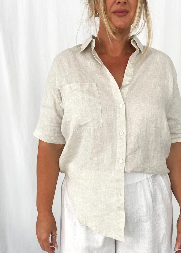 Tillie Button Up Shirt - Natural