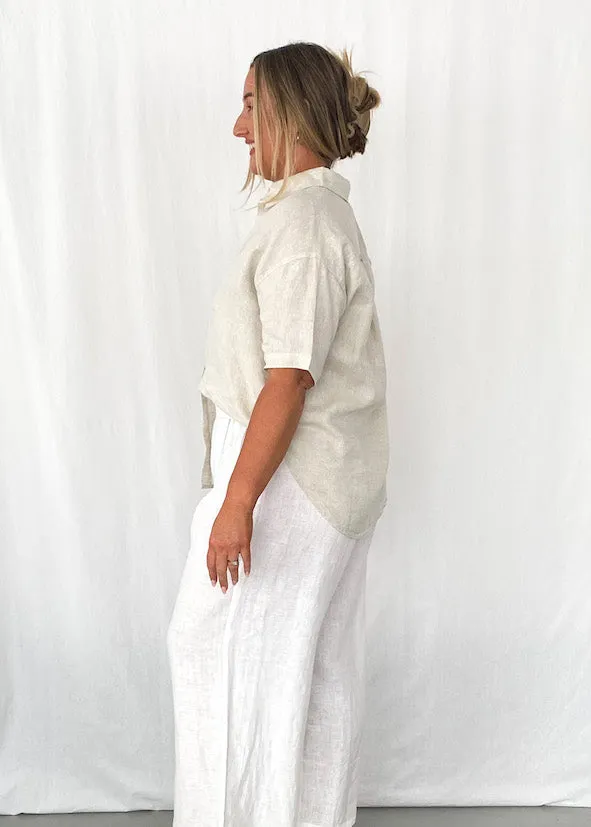 Tillie Button Up Shirt - Natural