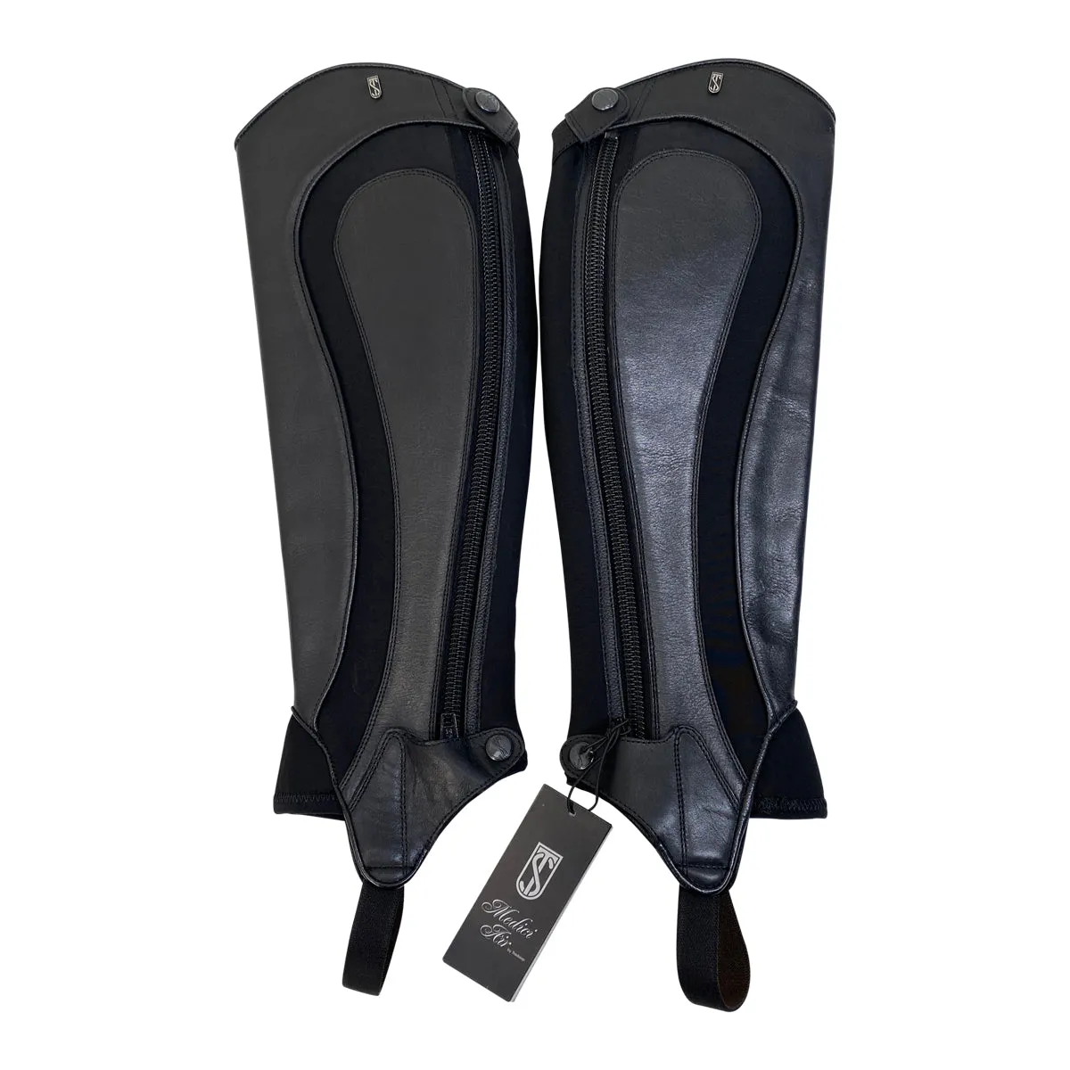 Tredstep 'Medici Air' Half Chaps in Black - Calf 13 Height 17 (Regular/Tall)