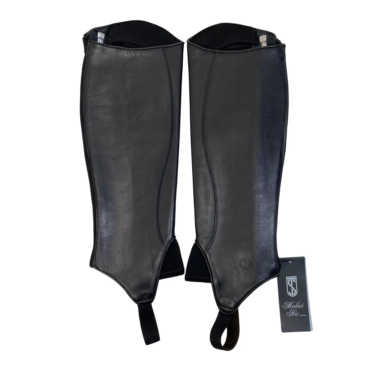 Tredstep 'Medici Air' Half Chaps in Black - Calf 13 Height 17 (Regular/Tall)