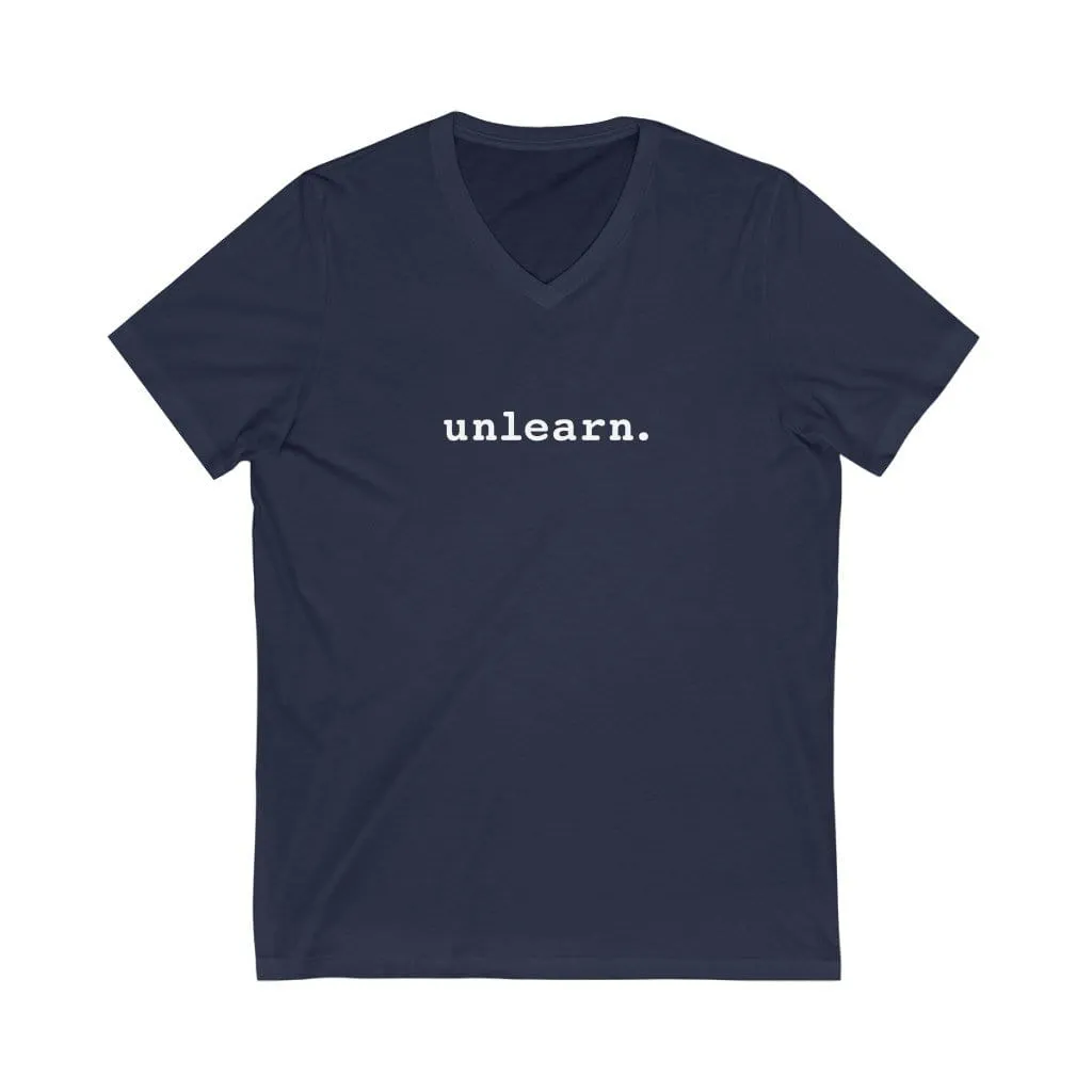 unlearn. Logo - Relaxed Fit V-neck T-Shirt