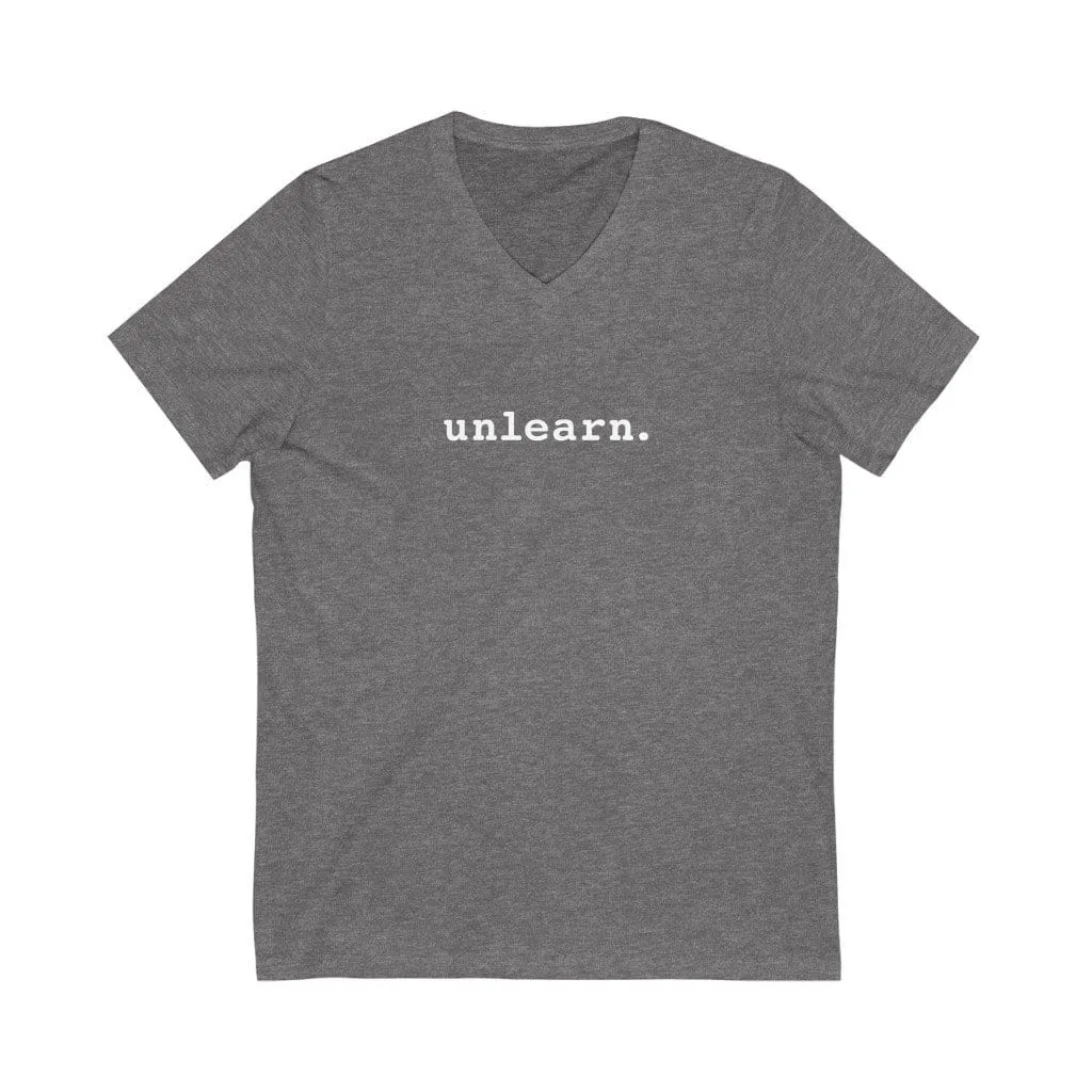 unlearn. Logo - Relaxed Fit V-neck T-Shirt