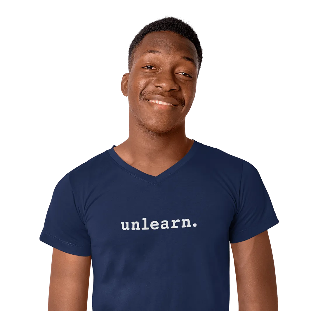 unlearn. Logo - Relaxed Fit V-neck T-Shirt