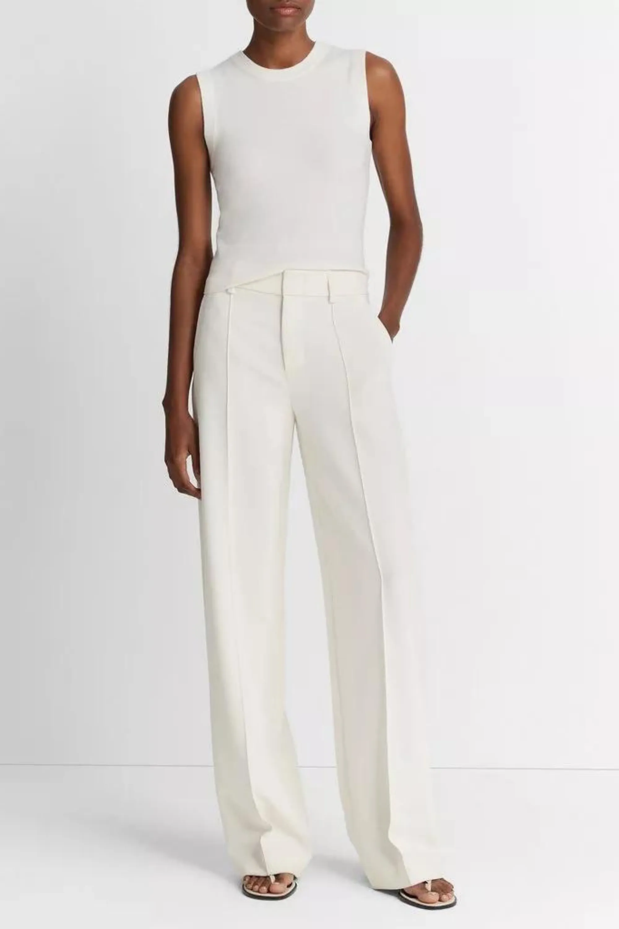Vince Pintuck Wide Pant