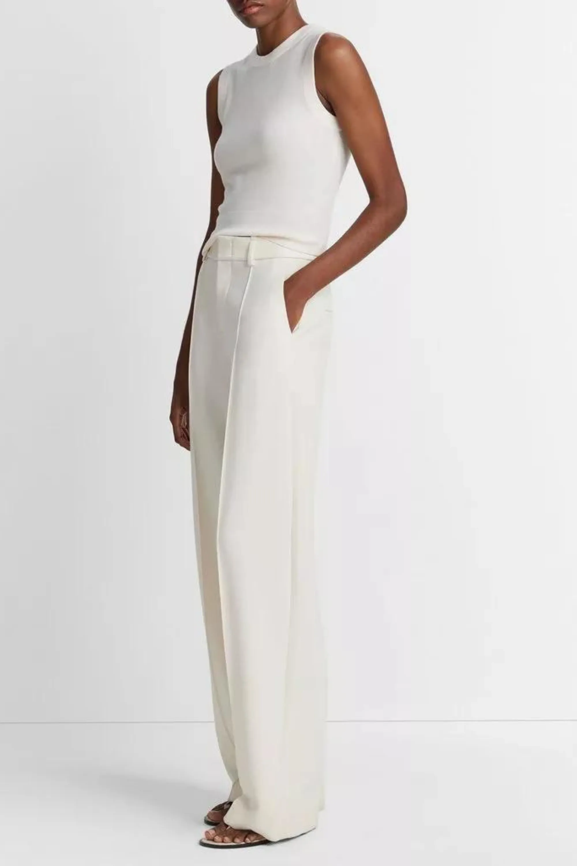 Vince Pintuck Wide Pant