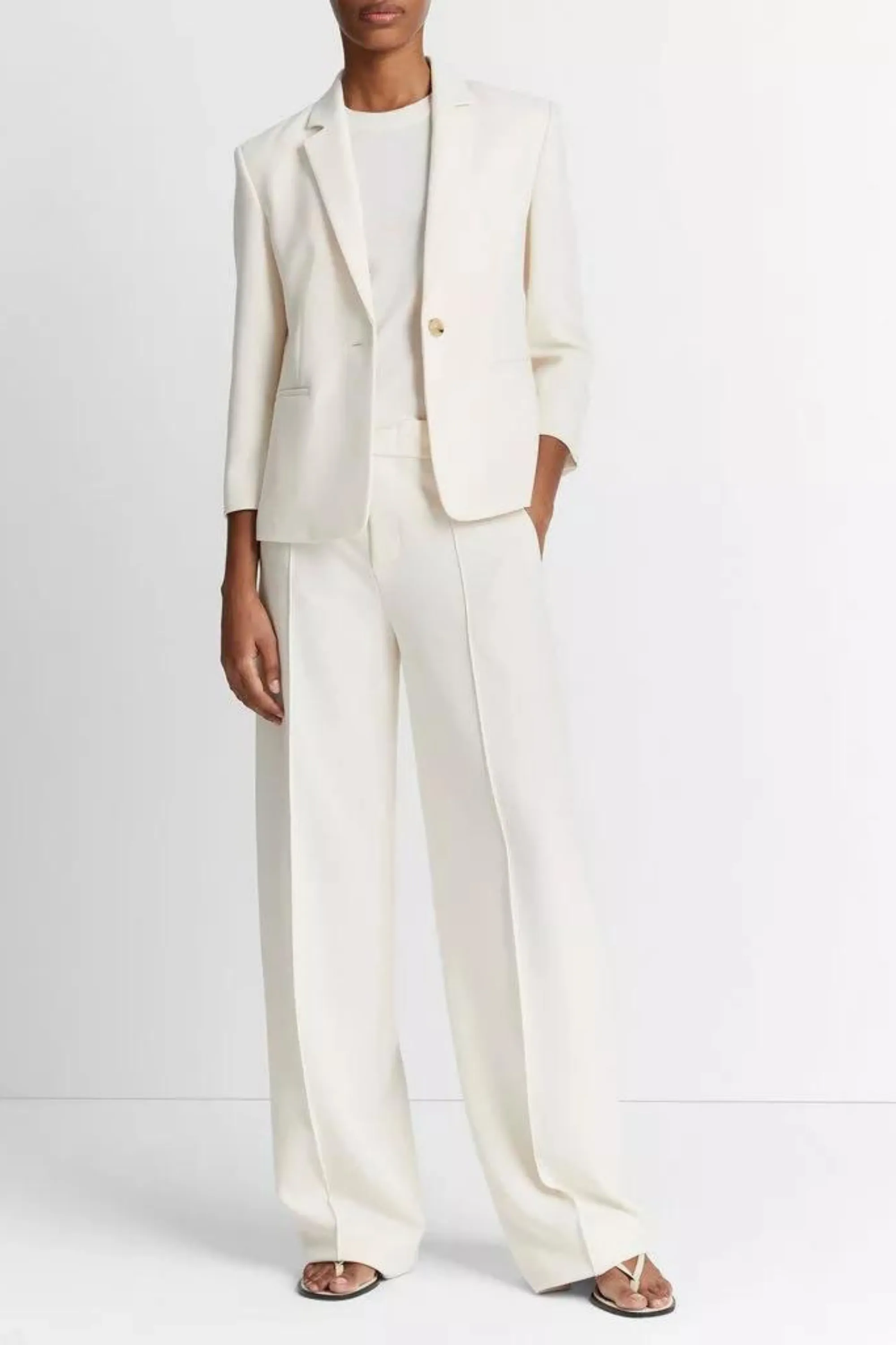 Vince Pintuck Wide Pant