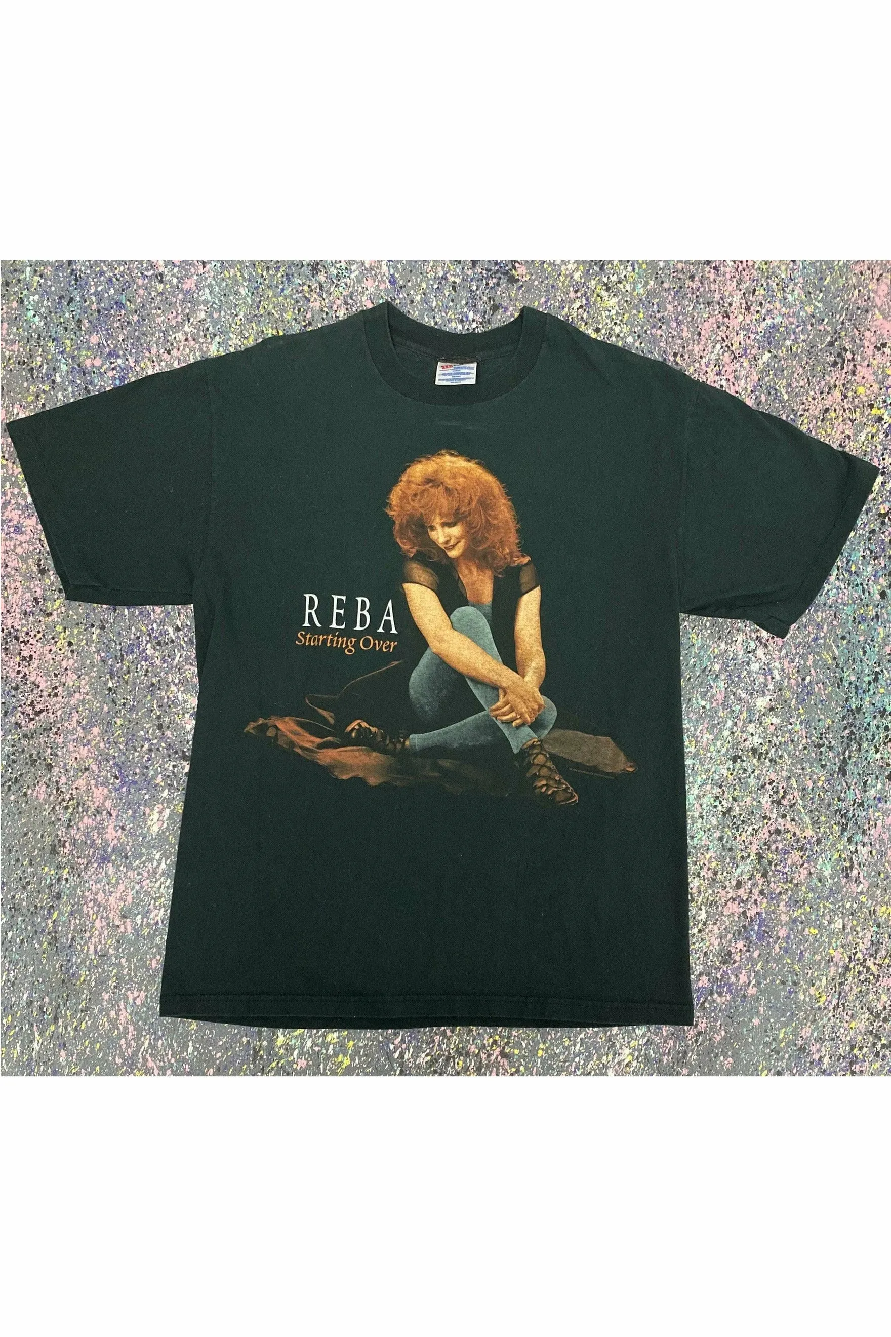 Vintage 1996 Single Stitched Reba Starting Over 20 Years Tee- L