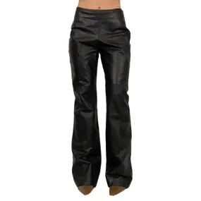 Vintage Chocolate Brown Leather Pants (M)