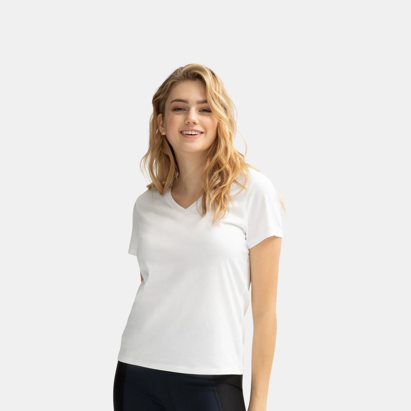 Women's V-Neck T-Shirt & No Show Sock 6-Pack