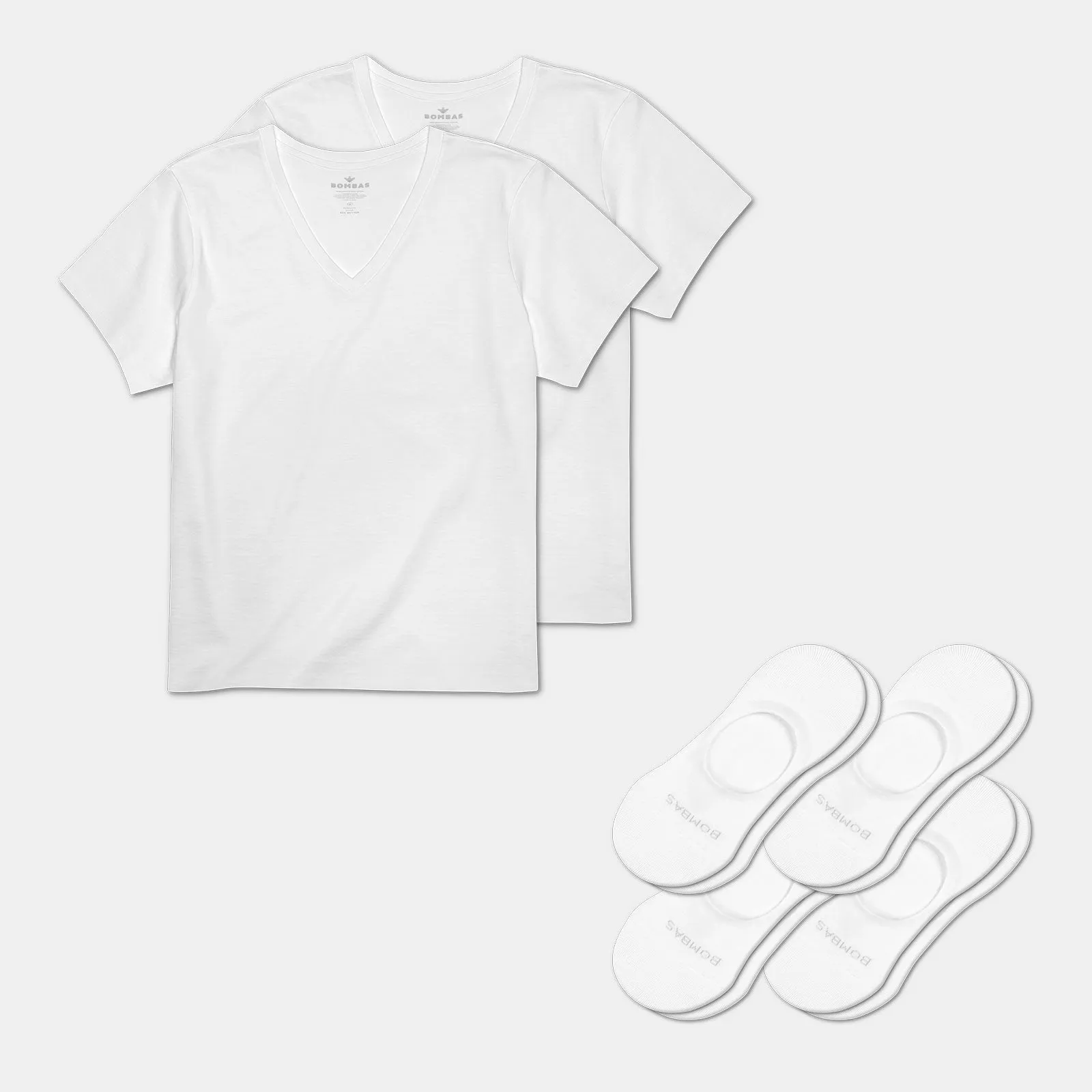 Women's V-Neck T-Shirt & No Show Sock 6-Pack