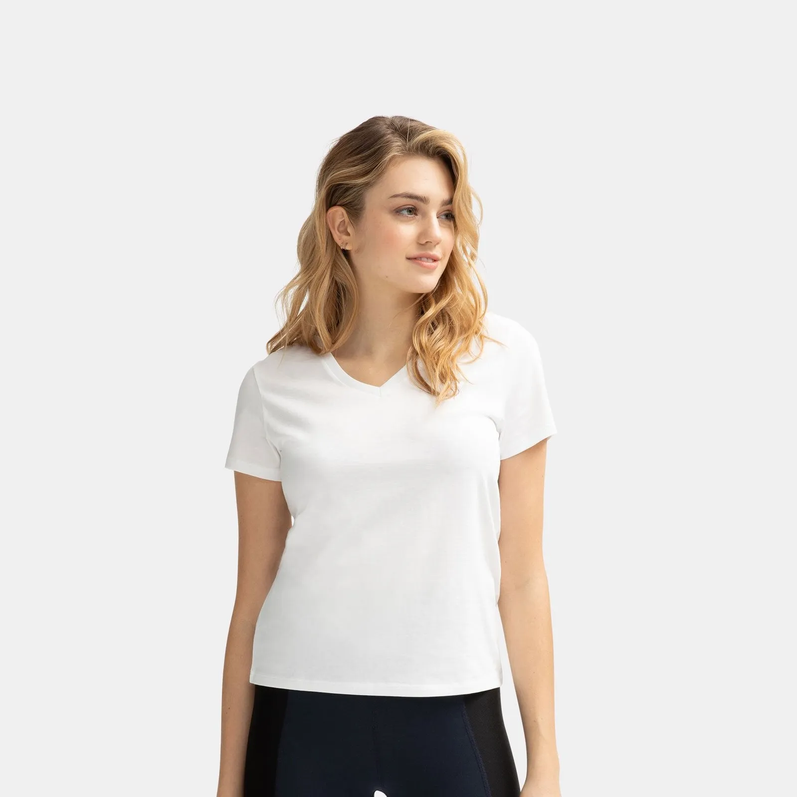 Women's V-Neck T-Shirt & No Show Sock 6-Pack