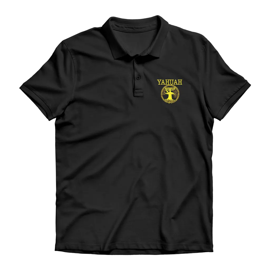 Yahuah-Tree of Life 02-01 Designer Premium Adult Polo Shirt